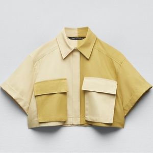 Zara Cropped Short Sleeve Jacket